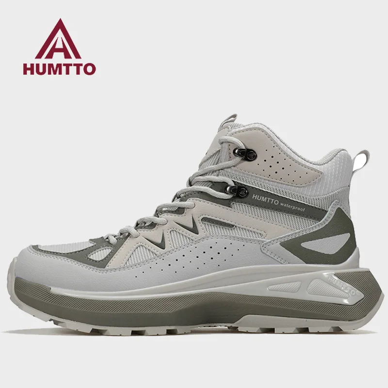 HUMTTO-zapatos de senderismo para hombre, botas de caza impermeables, para caminar, viajar, tobillo, zapatillas tácticas, combate en el desierto, botas de trekking - imagen 2