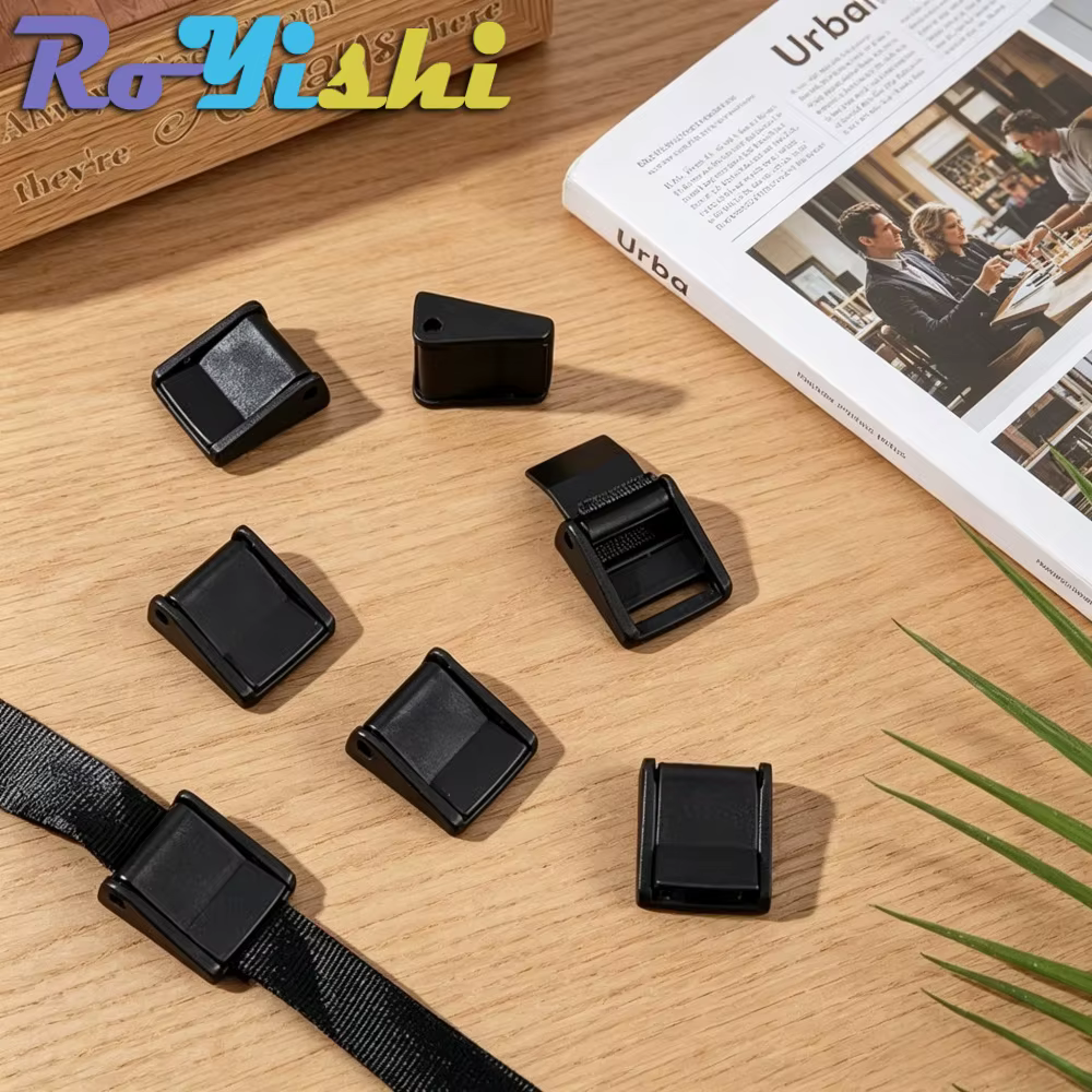 Hebilla cam negra para cinturón mochila – tallas 5/8" a 2" - imagen 3