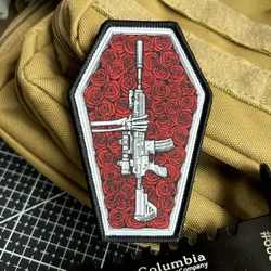 Parche gancho bucle Reaper esqueleto AR-15 militar táctico