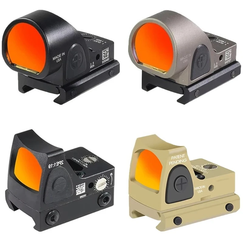 Mini colimador de punto rojo para reflejo táctico, RifleScope compatible con pistola GLOCK Airsoft, montaje en riel de 20mm para caza AR15 M4