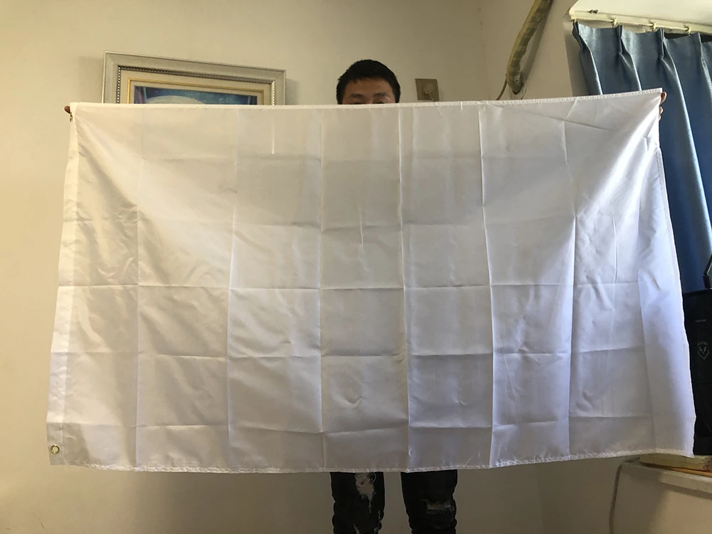 BANDERA DE SKY banderas blancas bandera de Color sólido BANNER 90X150cm banderas colgantes de poliéster DIY para decoración