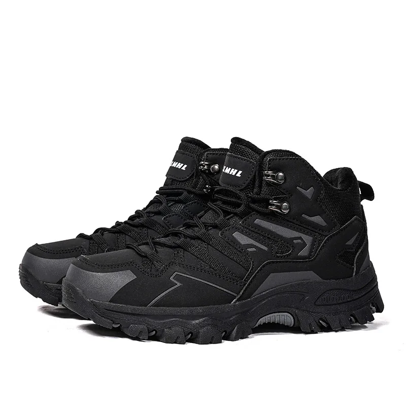 HIKEUP Botas de senderismo impermeables para mujer Botas de nieve con aislamiento alto de invierno para clima frío, zapatos de trekking cálidos antideslizantes - imagen 4