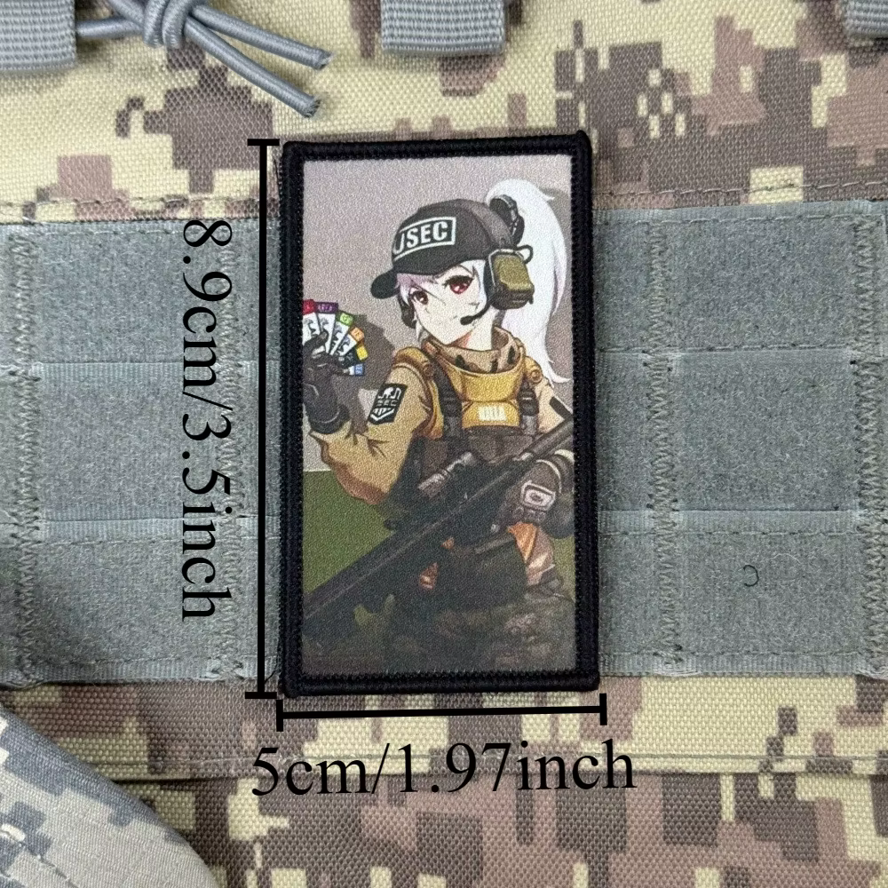 Parche táctico de morale anime con gancho y bucle para mochila - imagen 2