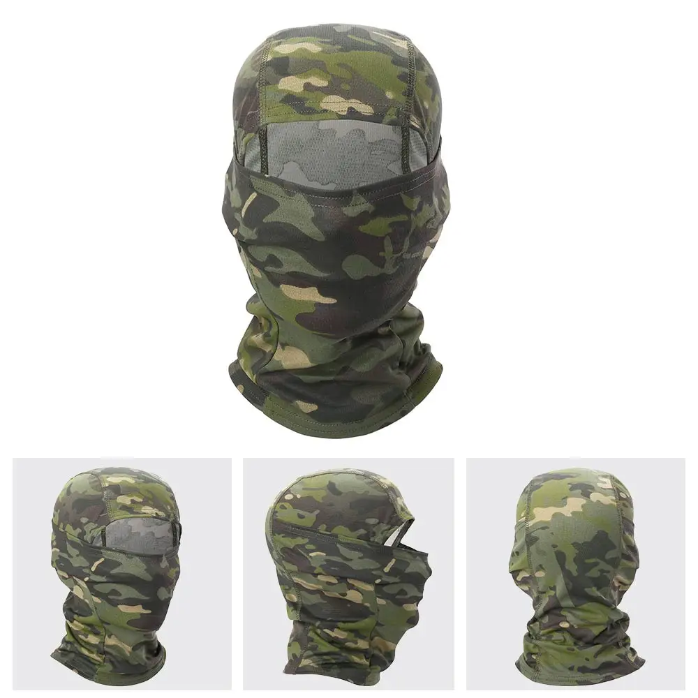 Máscara de cara completa para pesca, pasamontañas táctico de camuflaje, casco transpirable, capucha, esquí, ciclismo, senderismo, bufanda deportiva, sombrero, cuello, cubierta para la cabeza, hombres - imagen 4