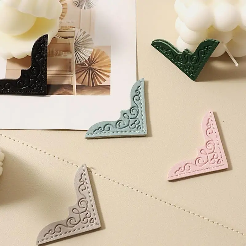 Bookmarks flores retro Página esquina Marca Marca cuero Marcador esquina Divisor página para Libros Lover - imagen 4