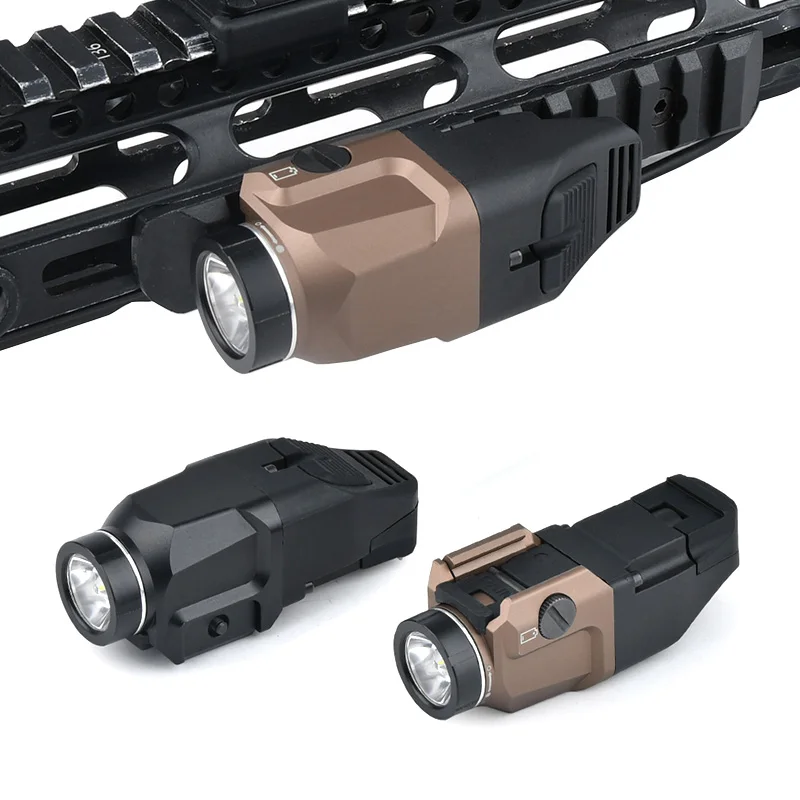 WADSN TR-7 arma explorador luz negra Airsoft linterna con función estroboscópica constante para uso táctico para pistola de juguete Airsoft