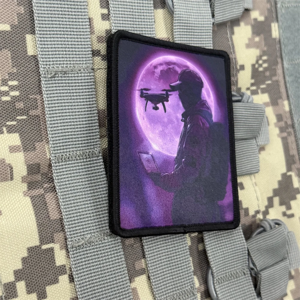 Parche moral chevron operador drones – Militar adhesivo mochila - imagen 5