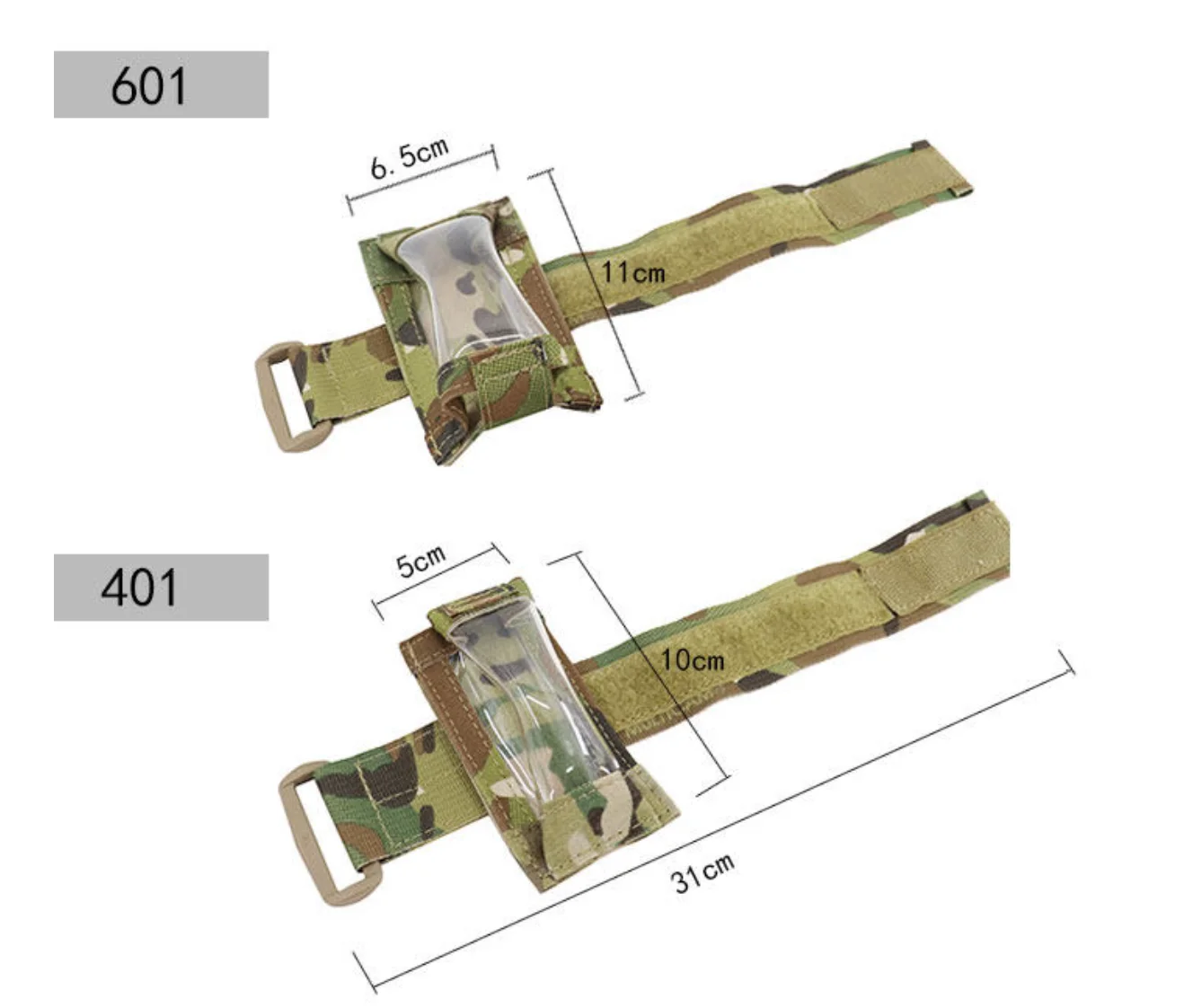 Bolsa táctica para muñeca con rastreador GPS