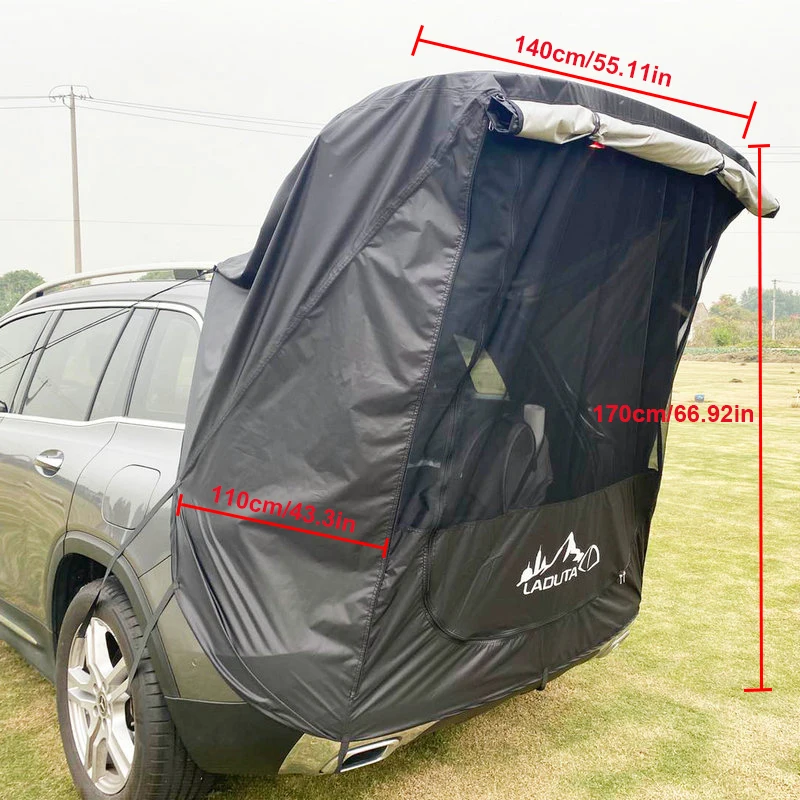 Tienda de campaña para maletero de coche, parasol a prueba de lluvia para SUV, tienda trasera Simple para autocaravana, tienda de campaña para coche al aire libre sin tubería de hierro, nuevo - imagen 5