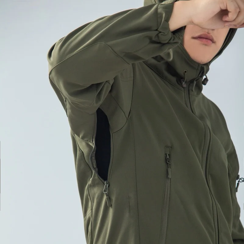 Chaqueta táctica impermeable cortavientos hombre resistente al frío - imagen 2