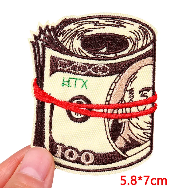 Parche bordado Punk/corazón, parches para planchar para ropa, parches termoadhesivos para ropa, parche de dibujos animados/botella, apliques para coser DIY - imagen 4