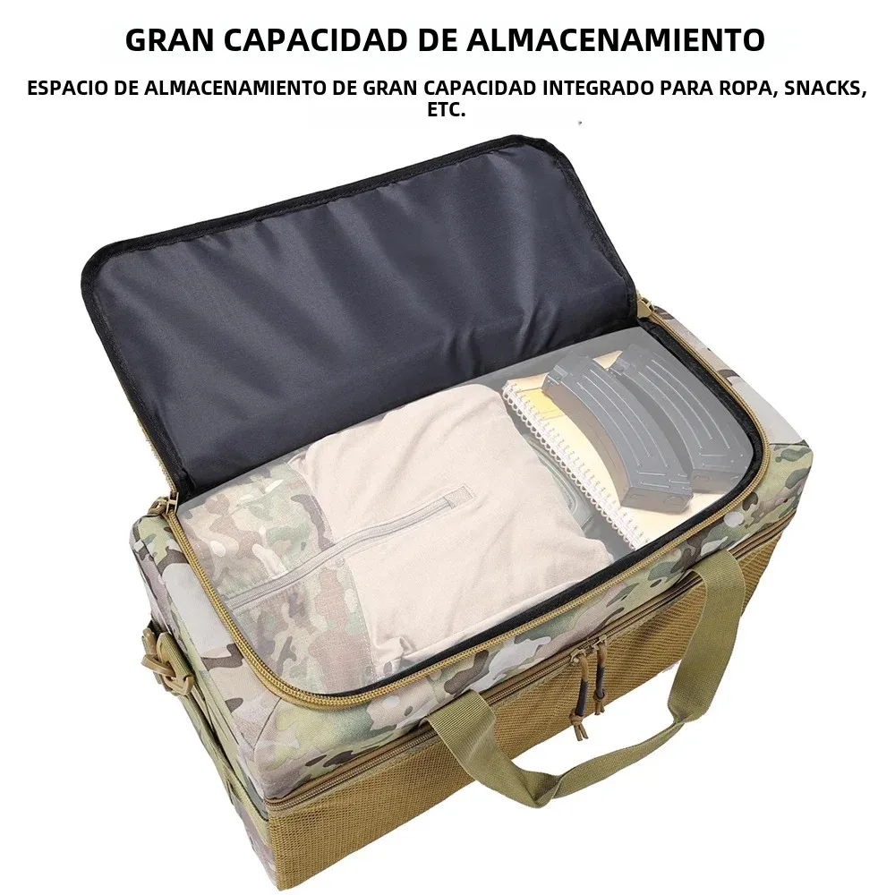 Mochila táctica plegable de gran capacidad para un solo hombro, equipo de caza, entrenamiento, deportes, bolso de viaje, bolso de hombro móvil - imagen 5