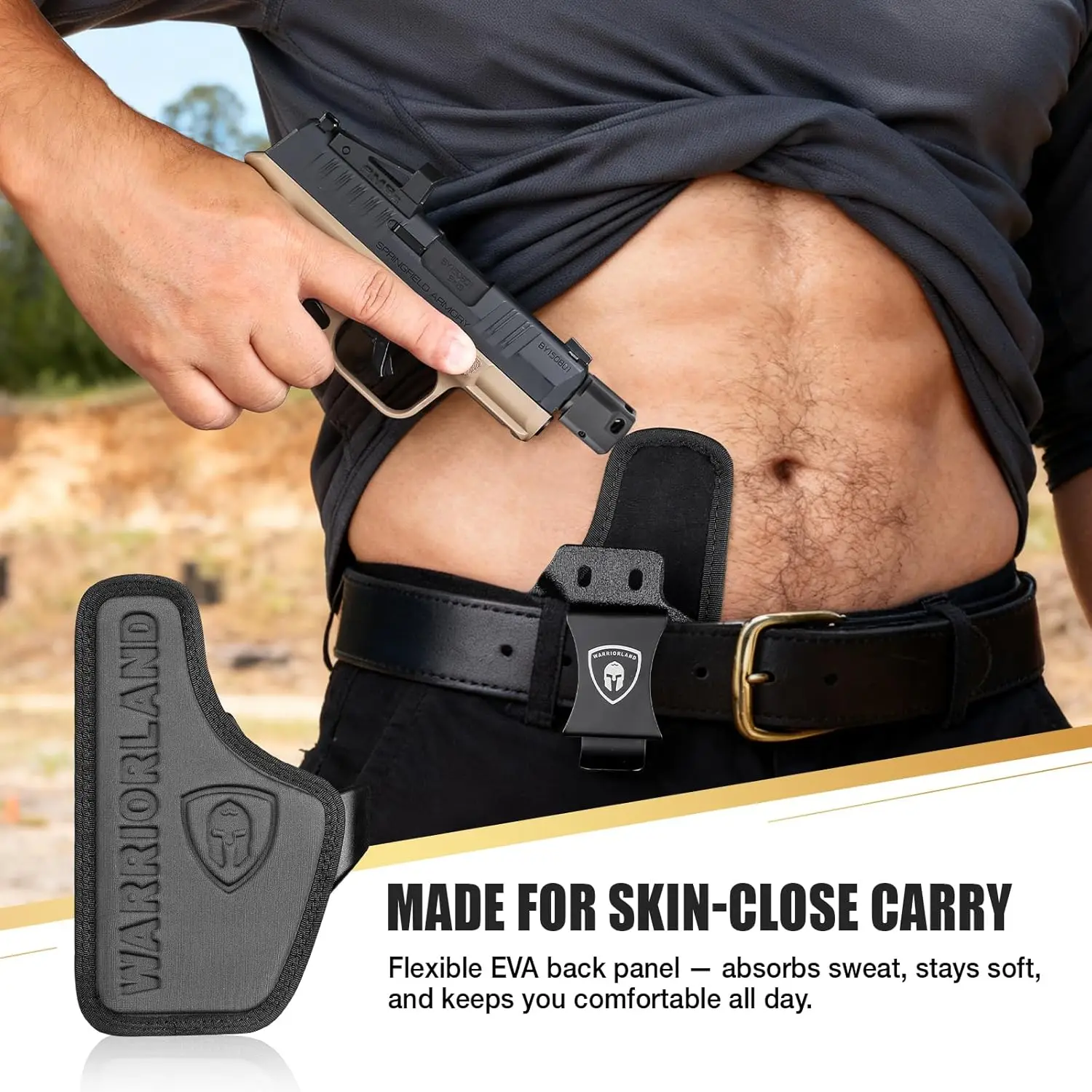 Para Springfield Hellcat Pro/Hellcat/Hellcat RDP y OSP, funda híbrida IWB, funda de transporte oculta, máxima comodidad |   Mano derecha - imagen 5