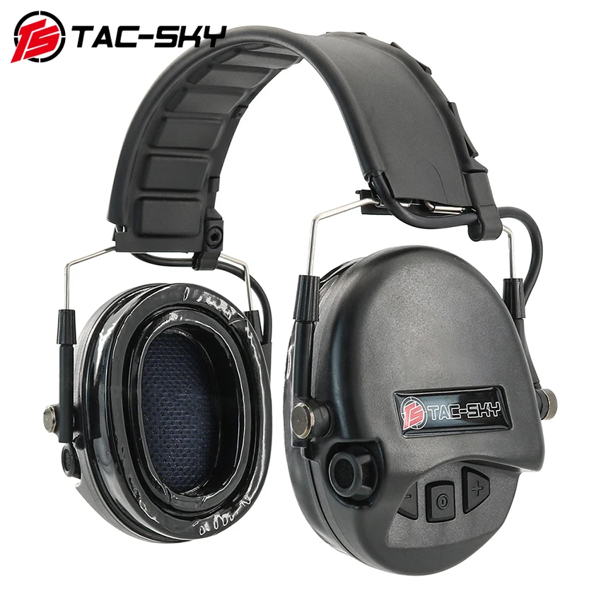 TAC-SKY nuevos auriculares tácticos TEASORDIN con cancelación de ruido, auriculares con protección activa para los oídos para caza al aire libre, deporte Airsoft - imagen 3