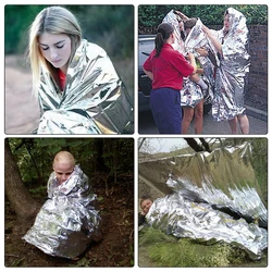 Manta de emergencia térmica Mylar plateada – Supervivencia outdoor