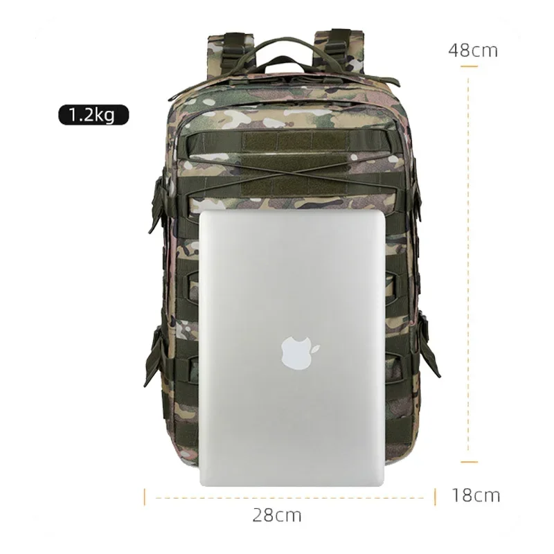 Mochila táctica multifuncional, bolsa de montañismo, Camping, Trekking, bolsas de camuflaje al aire libre, mochilas impermeables para fanáticos del ejército - imagen 3