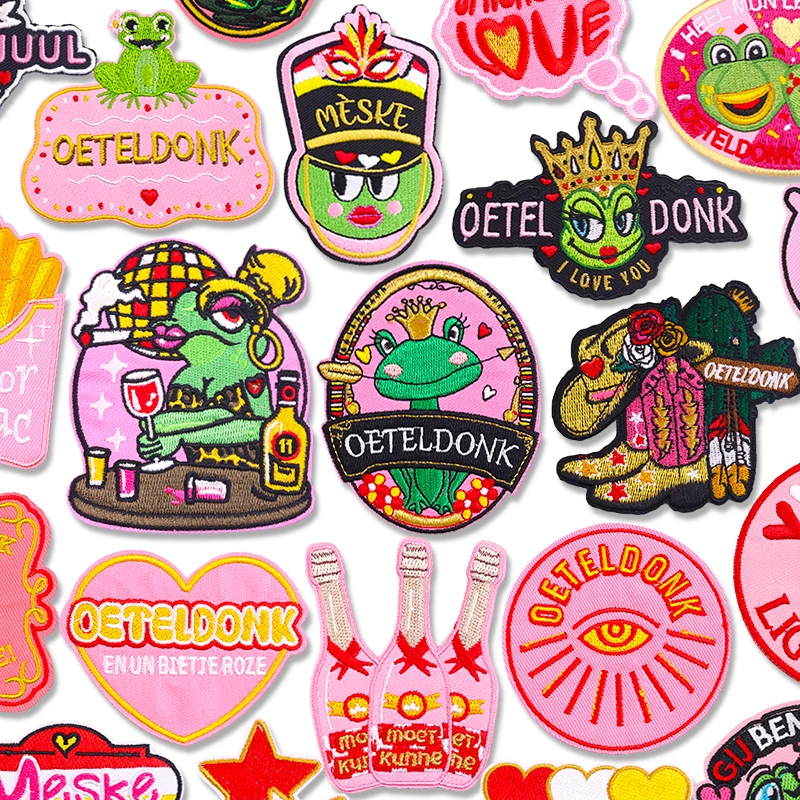Parche DIY con emblema de Oeteldonk de Países Bajos, parches bordados para ropa, parche de Carnaval de Países Bajos, parches para planchar para ropa - imagen 2