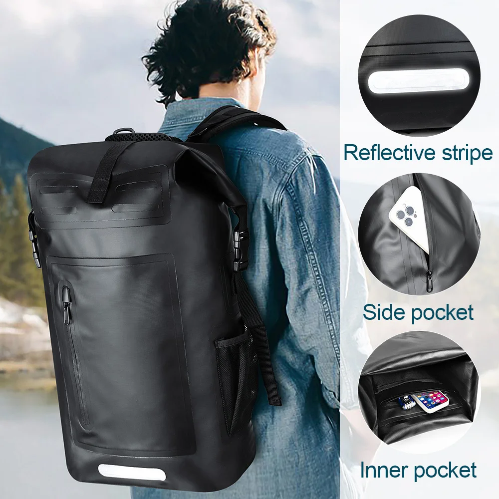FANDAO Mochila de alta calidad adecuada para viajes al aire libre aventura bolsa seca duradera espaciosa ideal para surfear, acampar kayak
