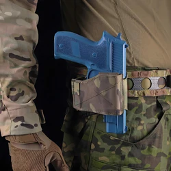 Funda de nailon Universal para mano izquierda y derecha, sujetador mágico MOLLE ajustable para la mayoría de las pistolas tácticas de liberación rápida, todos los tamaños
