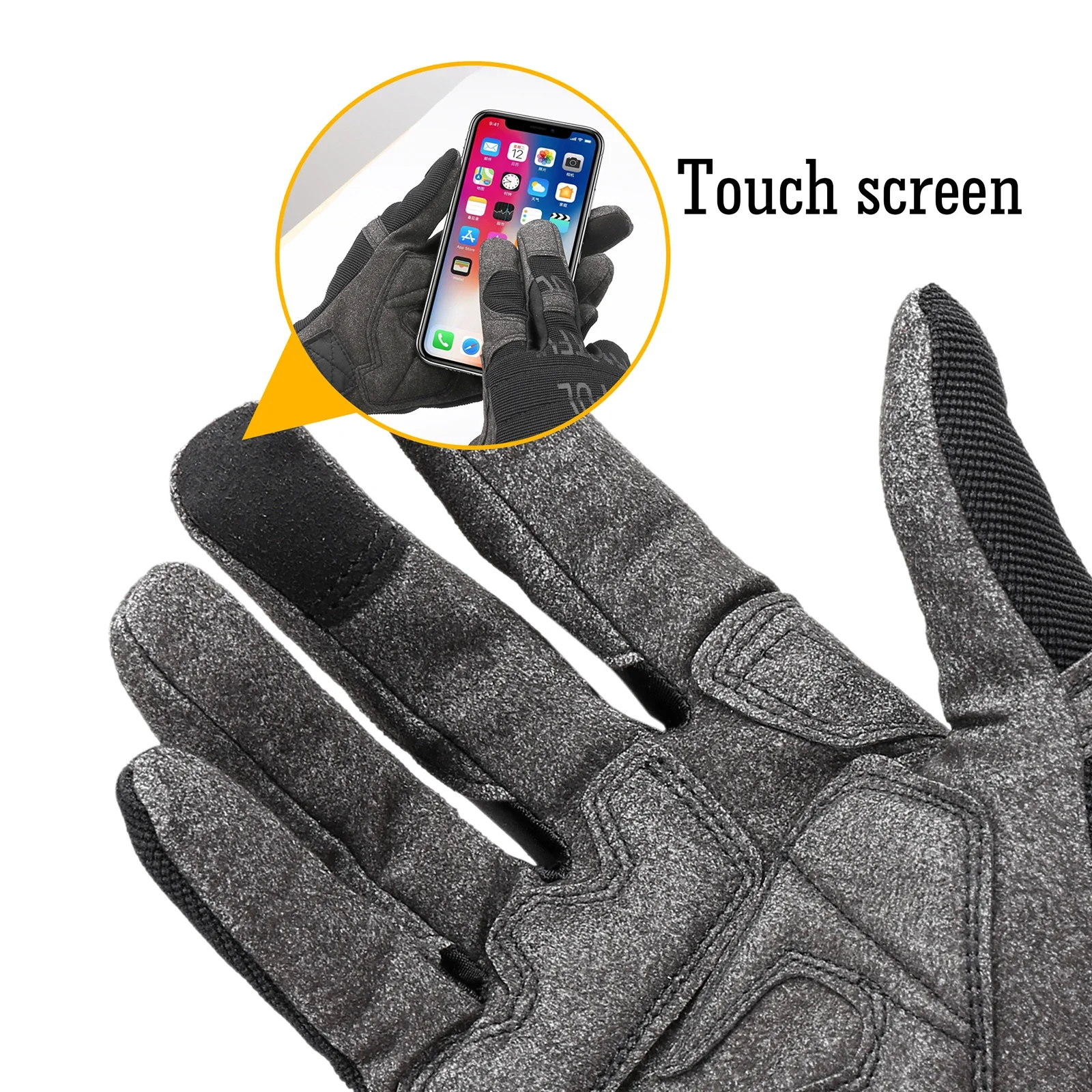 Guantes tácticos para hombre con pantalla táctil, a prueba de golpes, camuflaje, combate, caza, Airsoft, senderismo, ciclismo, tiro, bicicleta, conducción, antideslizantes - imagen 5