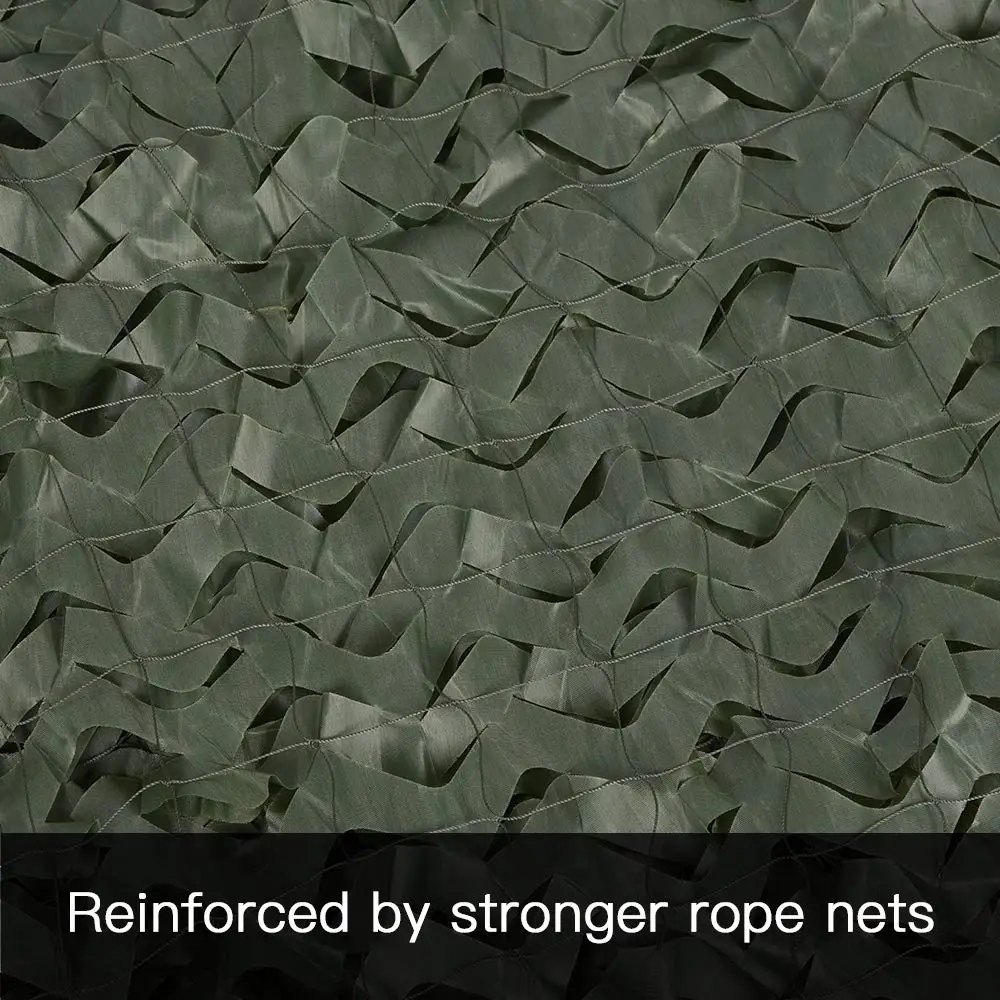 Red de camuflaje para tienda de campaña de jardín, 2m x 2, 3, 5, 6, 7, 8, 2,5 m, 3x3, 4x4, vela parasol, red de camuflaje, toldo verde puro, cubierta de caza para campamento - imagen 5