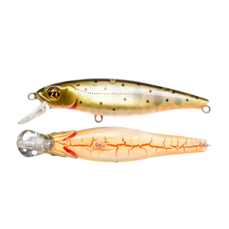 Señuelo de pesca Minnow agua de mar Artificial 8,5 cm 9,6g Fising Wobblers cebo para peces señuelo Jerkbait Swimbait trucha Lucio lubina Crankbait - imagen 4