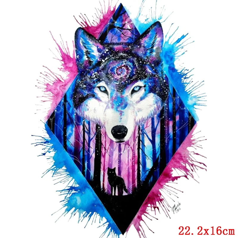 Transferencia de calor de animales coloridos para ropa, parches termoadhesivos, parches para planchar para ropa, pegatinas de camisetas DIY - imagen 4