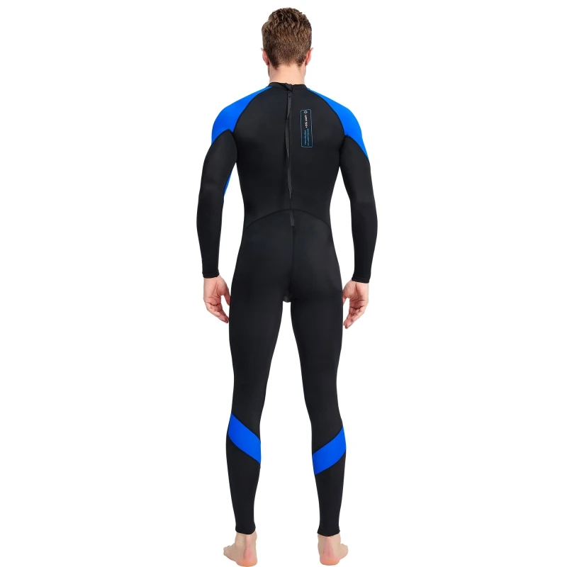 Traje de buceo de manga larga para hombre, traje de baño de nailon, mantiene el calor, para adultos - imagen 4