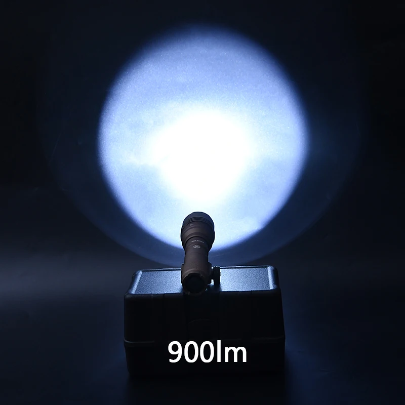 Linterna táctica de Metal HL-X, 1000 lúmenes, luz LED blanca de alta potencia, función estroboscópica, arma de caza que se adapta a riel de 20MM - imagen 4