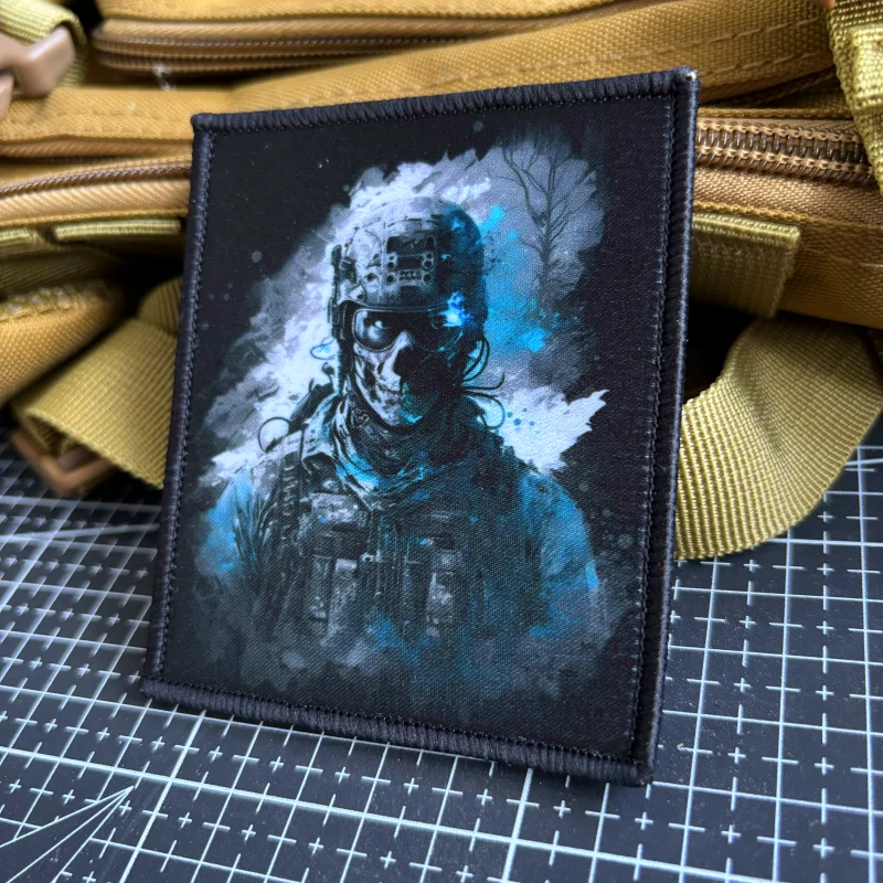 Insignia de moral de soldado futuro, parche táctico de Guerrero Ranger, gancho de impresión y bucle, brazalete militar, mochila, apliques adhesivos - imagen 3