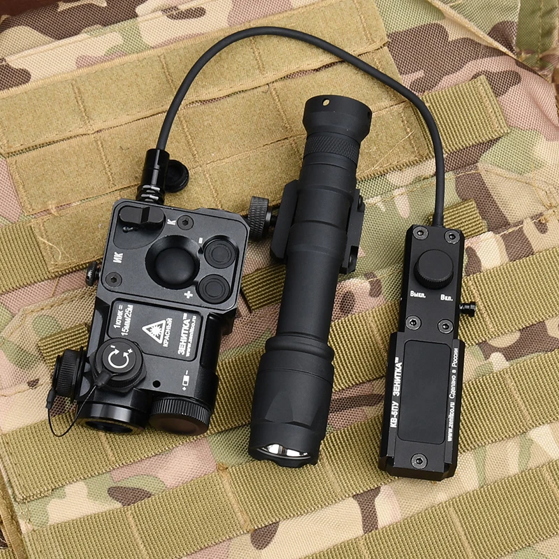 Zenitco-láser táctico de Metal Perst 4, punto rojo y verde, mira IR, Surefir, M300, M300A, M600, M600C, linterna, accesorios de caza - imagen 4