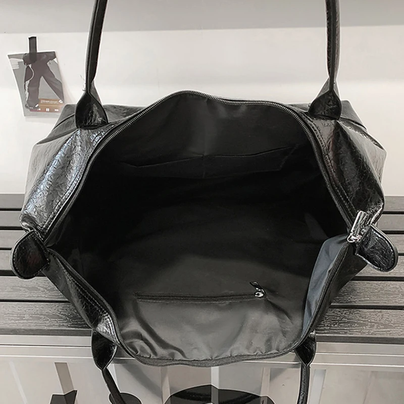 Bolso de mano de PU para gimnasio y Yoga, bolso de hombro tipo bandolera deportivo para Fitness, para acampar al aire libre, senderismo, escalada, bolso de equipaje grande - imagen 5