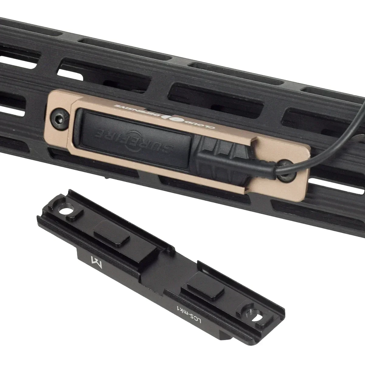 Ranura de montaje de interruptor remoto táctico, Keymod Kit de accesorios, compatible con M300, M600, riel ligero, CNC, Panel de bolsillo, Rifle, 4 piezas, 12 piezas, BCM, Mlok - imagen 5