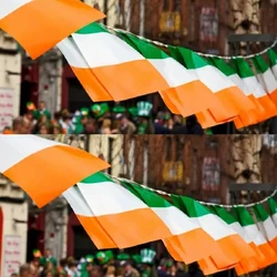 Set 24 banderines rompevientos bandera Irlanda 20x30 cm
