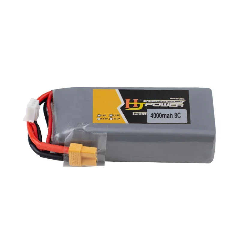 Batería Lipo de 7,4 V, 4000mAh, 8C, 2S, con enchufe XT30, para transmisor de Control remoto TX16S, TX18S T, gran resistencia - imagen 5