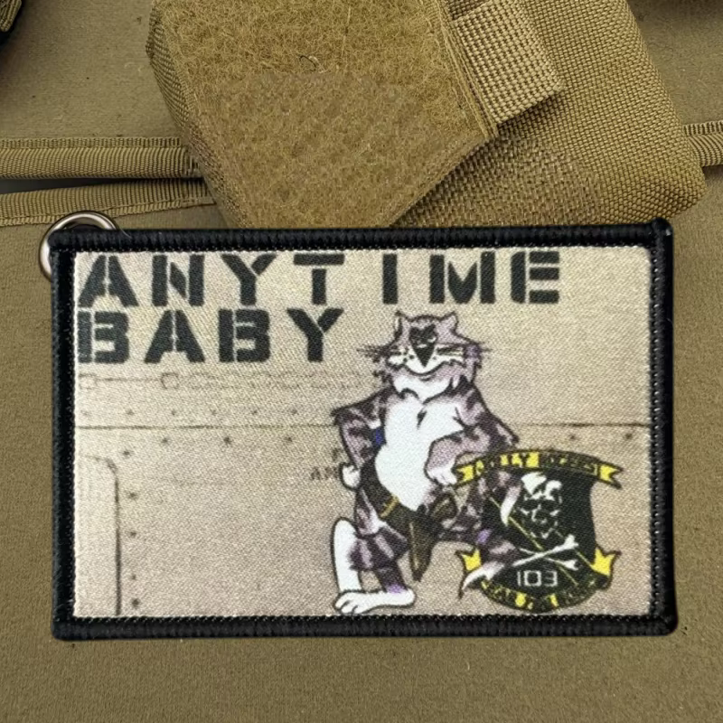 Parche táctico F14 Tomcat – Insignia impresa para chaleco y mochila - imagen 2