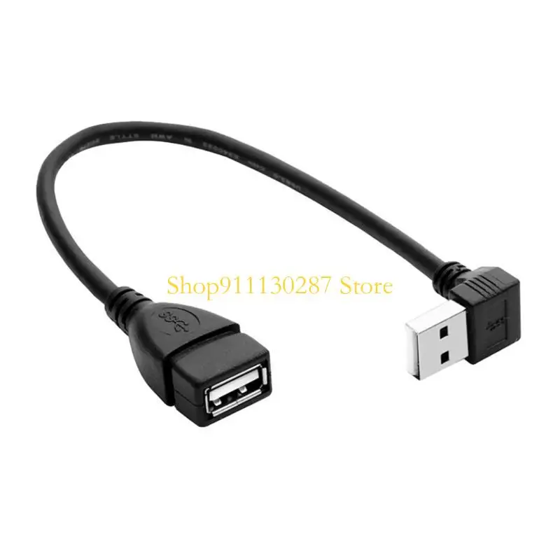 J1HC USB 2,0 Cable alimentación macho a Cable extensión adaptador 90 grados para teclado ratón carga datos - imagen 2