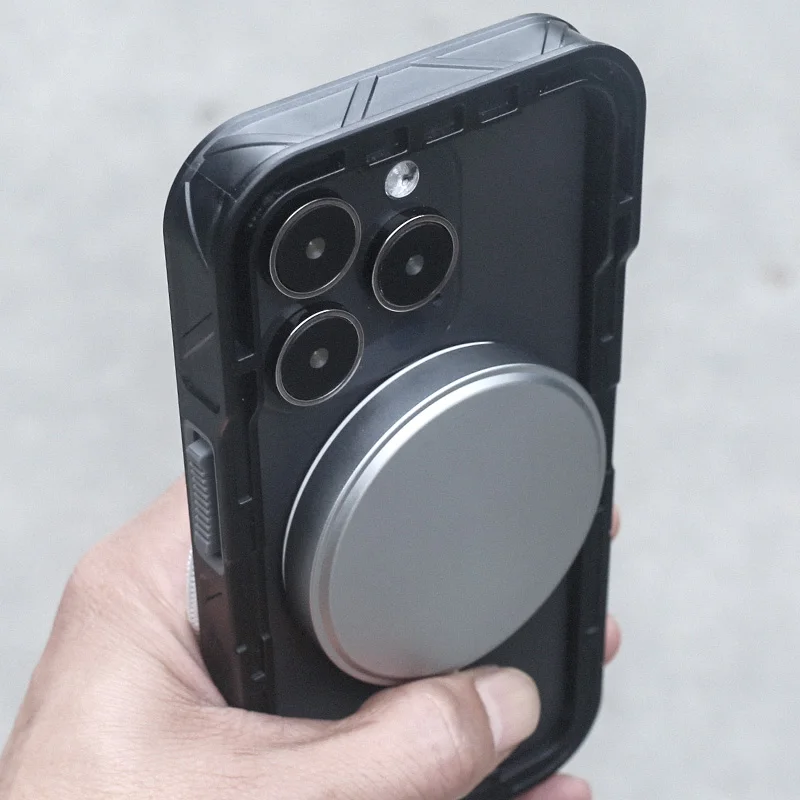 Funda de teléfono táctica anticaída aplicable a iPhone14 15/Pro/MAX/Plus, Mag safe - imagen 4