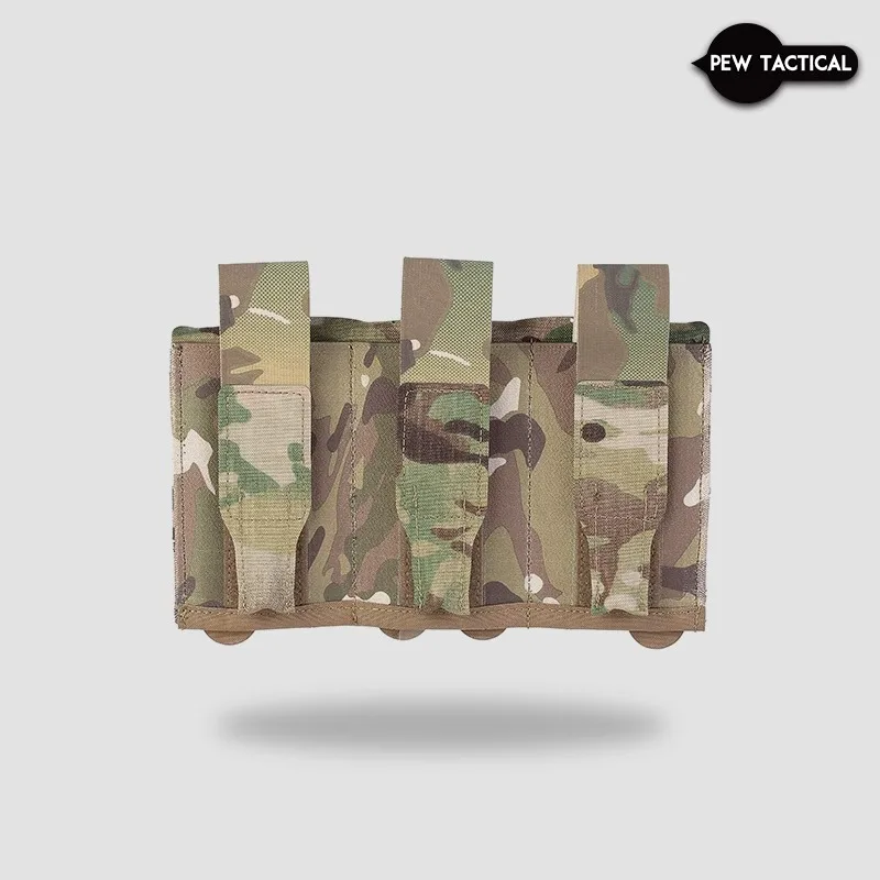 PEW TACTICAL Flap Mag Pouch Triple Mag Carrier Panel frontal JPC SPC AVS Chaleco - imagen 2