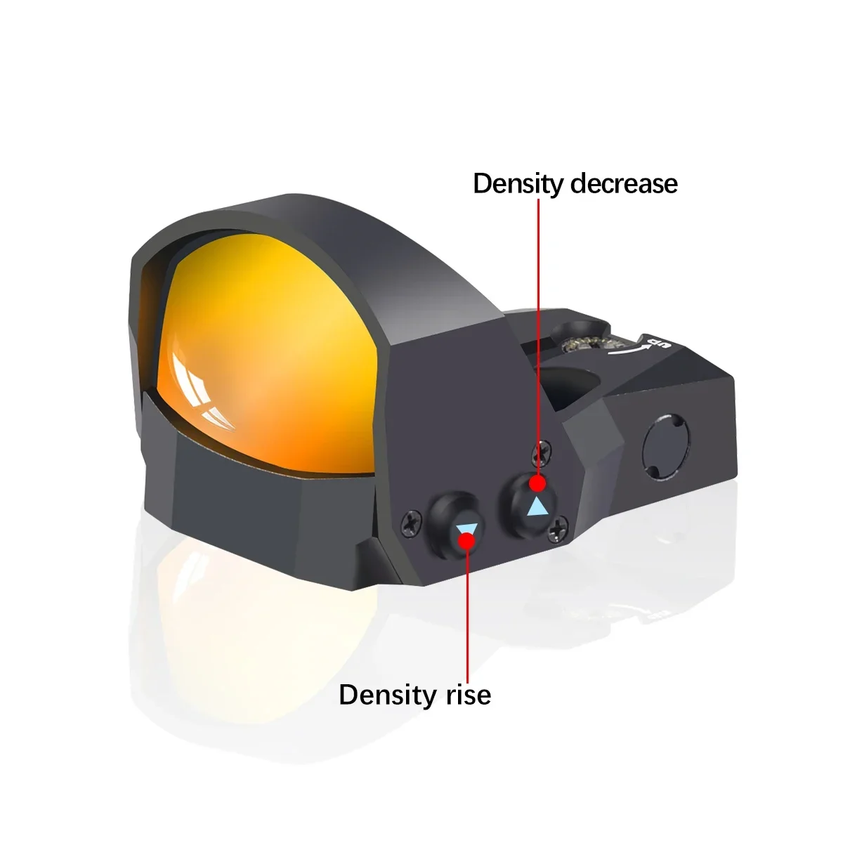 Mini mira táctica de punto rojo 1x30, mira de punto rojo abierta de 1x30mm, óptica de caza 3MOA, mira para Rifle Reflex Airsoft con marcas completas - imagen 5