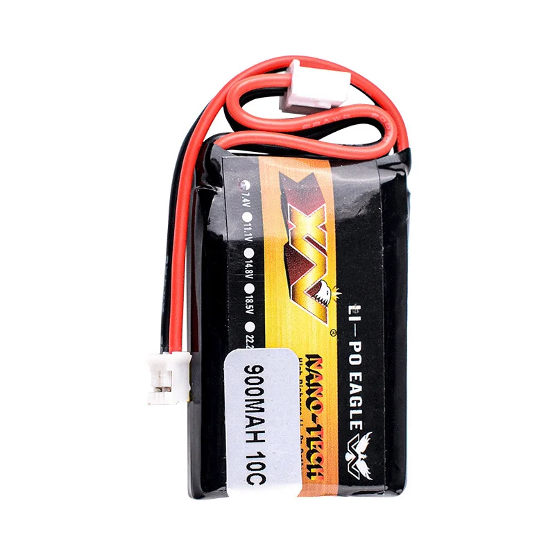 Batería Lipo HJ 2S 7,4 V 900mAh 10C para AXIAL SCX24 SCX2 90081 C10 1/24 Control remoto modelos de coches accesorios 7,4 V batería - imagen 3