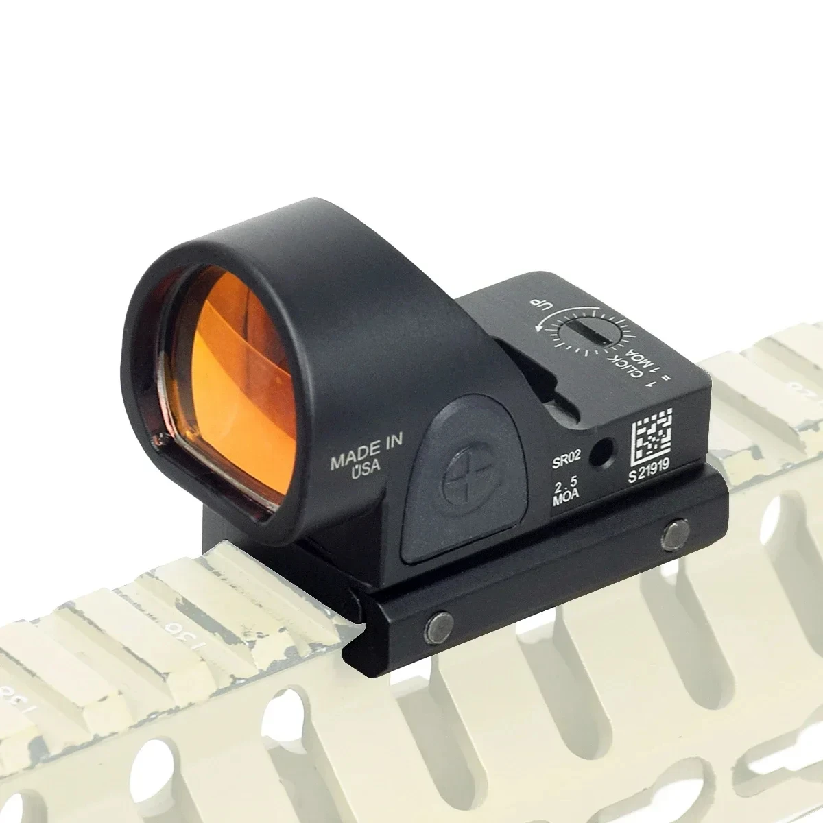 SR RM Mini mira táctica de punto rojo, Rifle de caza, mira réflex Airsoft G17, mira de tiro holográfica para riel Picatinny - imagen 3
