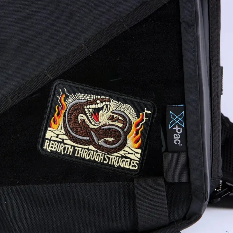Parche táctico de renacimiento a través de golpes, insignia de moral militar, gancho bordado y bucle, mochila, ropa, pegatina decorativa, brazalete - imagen 5