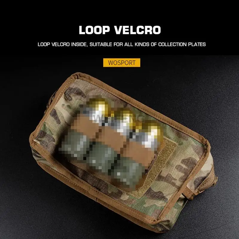 Bolsa táctica Molle GP, chaleco militar estilo SS, bolsa EDC ancha GP, bolsa de almacenamiento de utilidad con doble cremallera, bolsa de herramientas de supervivencia - imagen 3