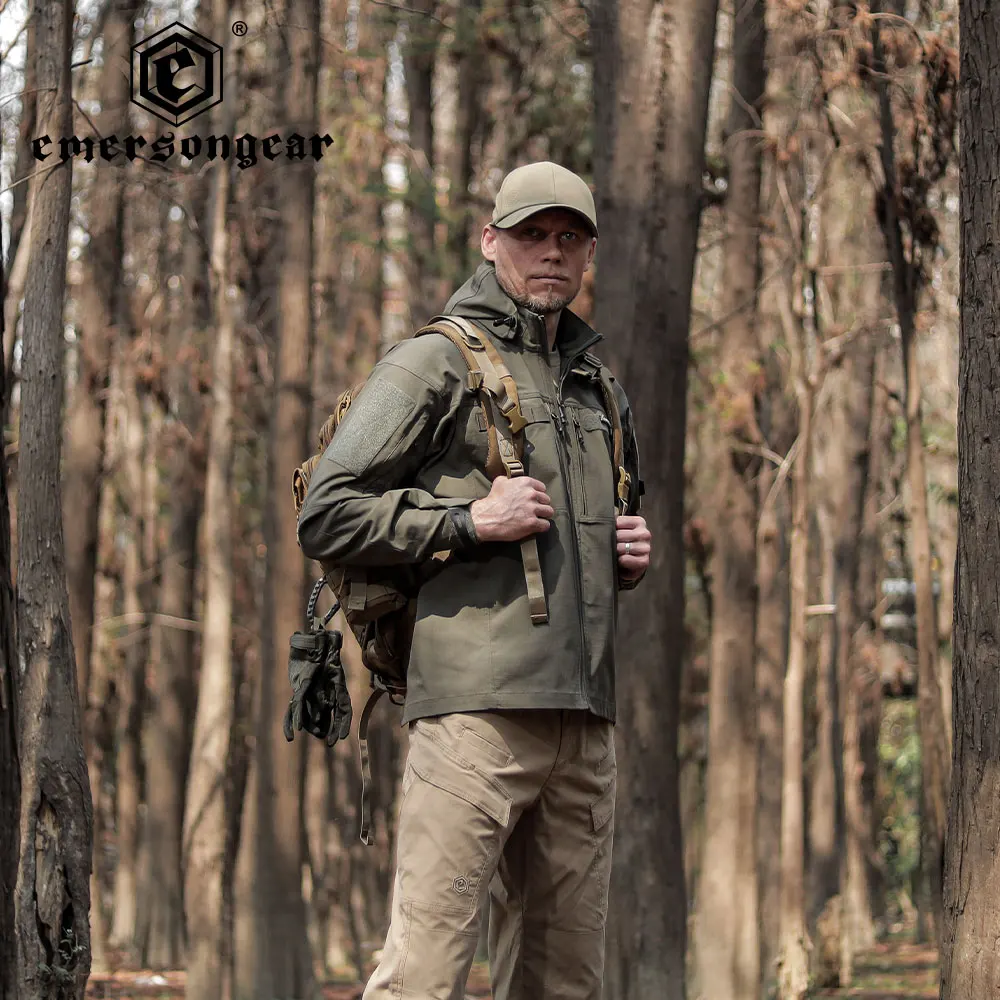 Emersongear Tactische Jas Heren Stretch Ergonomische Jachtjas Waterdicht Winddicht Buitensportuitrusting Kamperen Wandelen Vissen - imagen 2