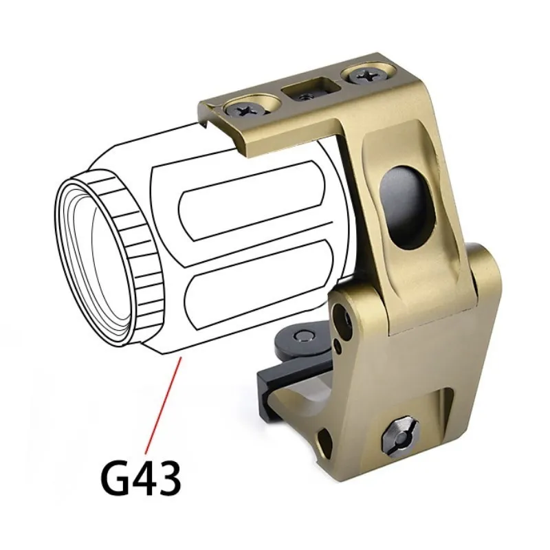 Wadsn-mira telescópica táctica de Metal, montaje de FTC-AP rápido, G33, G43, con Base plegable, para caza - imagen 5