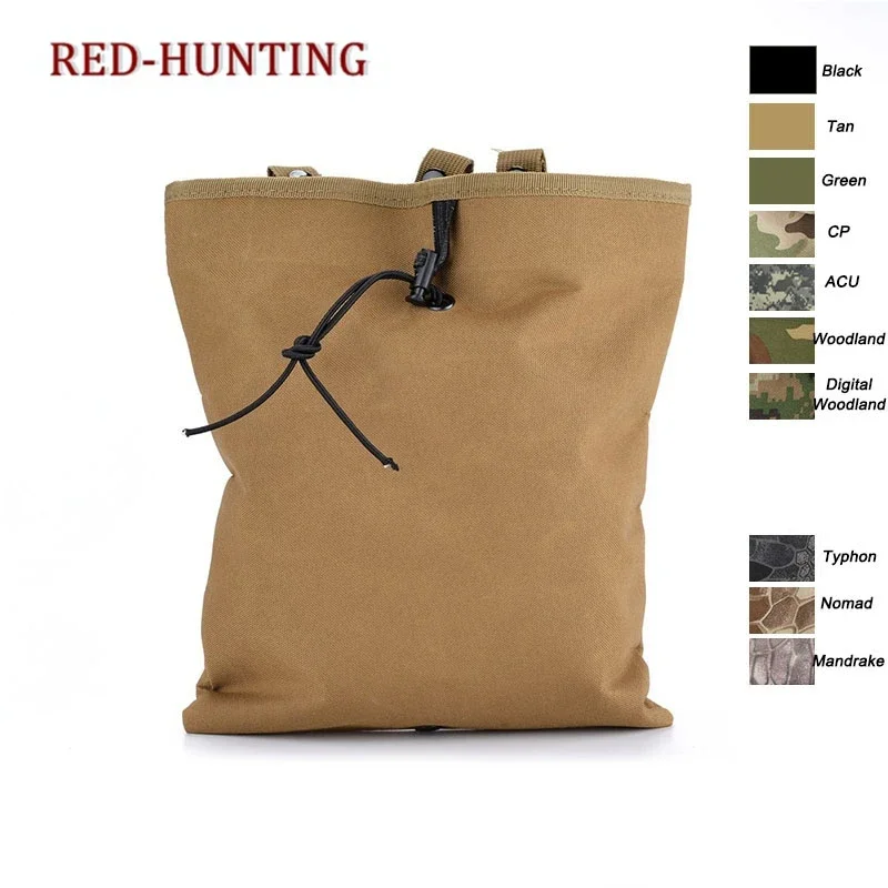 Bolsa táctica portátil para cintura, bolsa MOLLE para recuperación de revistas, bolsa de basura, bolsa para cinturón de combate Modular para acampar - imagen 3