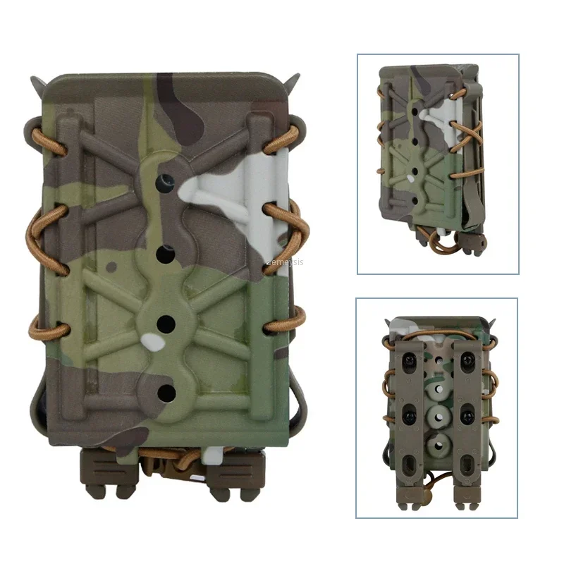Bolsas tácticas para revistas, cinturón Molle de 5,56mm y 7,62mm, estuche portador de munición de conexión rápida, bolsa Mag - imagen 3