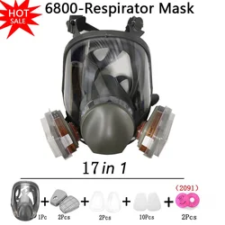 Máscara gas cara completa antivaho – Respirador pintura industrial