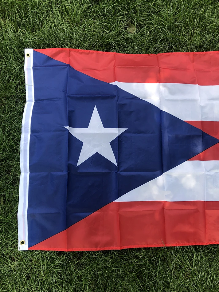 SKY BANDE NUEVA Bandera de Puerto Rico 90x150 cm Colgante Poliéster Pr Puerto Rico Bandera de Bandera Rican Bandera estándar Banner para Decoración - imagen 3
